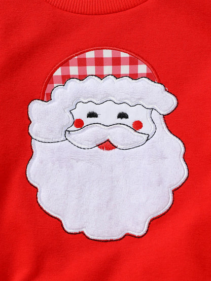 Infant Toddler Christmas Holiday Santa 2-Piece Pants Outfit