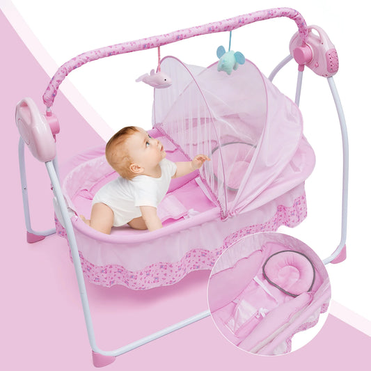 Auto-Swing Baby Rocker With Bluetooth For Movies & Music