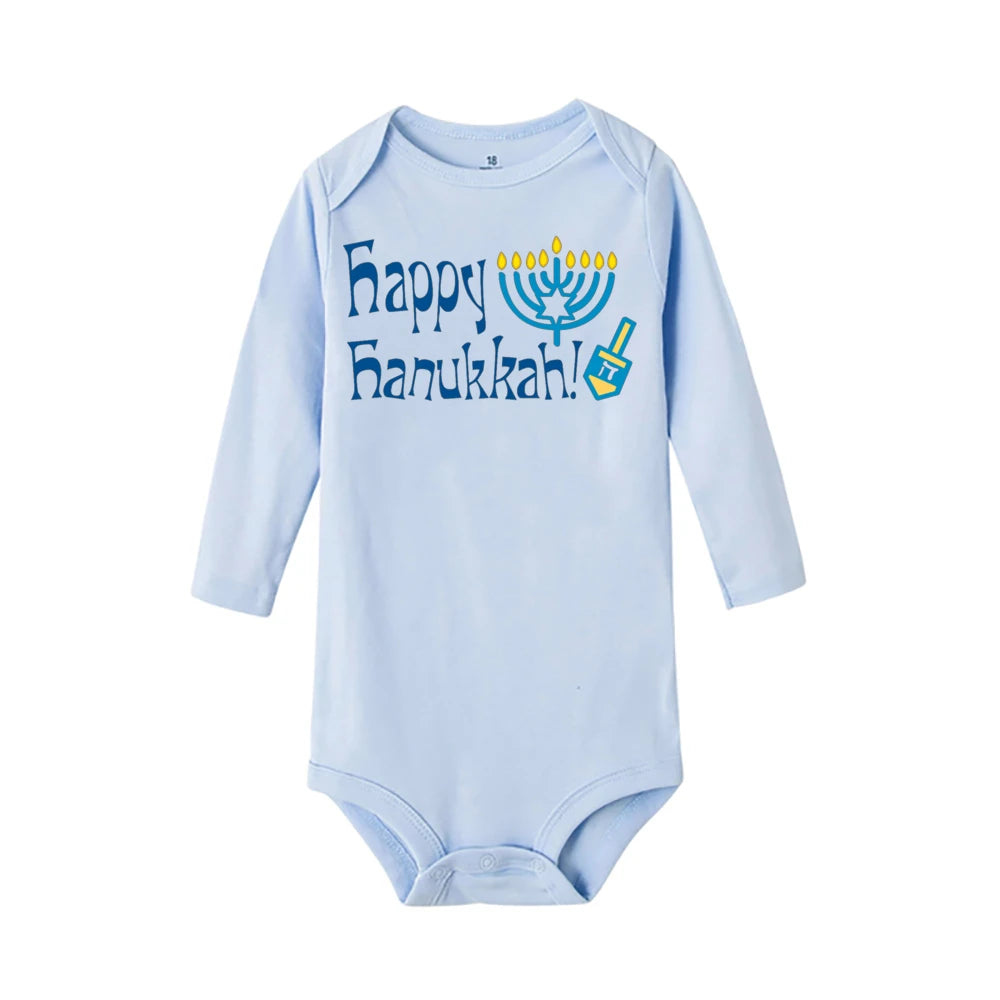 Newborn Onesie for Baby's First Hanukkah Celebration