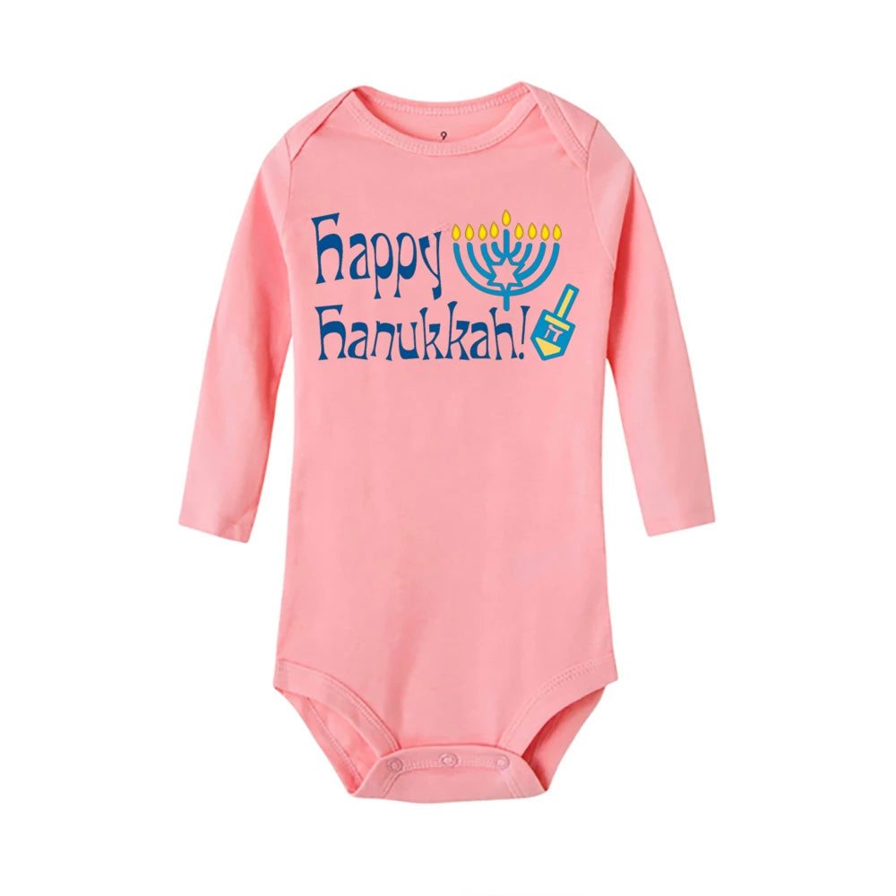 Newborn Onesie for Baby's First Hanukkah Celebration