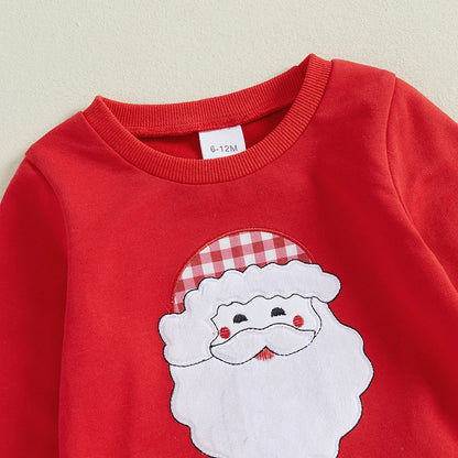 Toddler Baby Christmas Holiday Santa/Truck Shirt/Pants Set