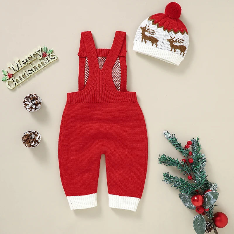 Infant Baby Christmas Holiday Rompers Onesies Overalls