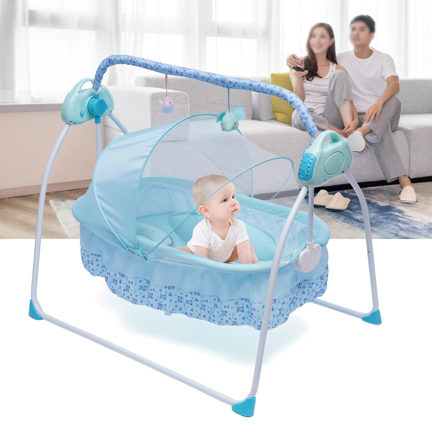 Baby Rocker Swing With Bluetooth For Music