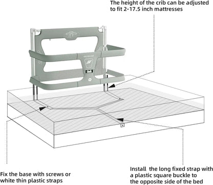 3 In 1 Baby Bed Guardrail Crib