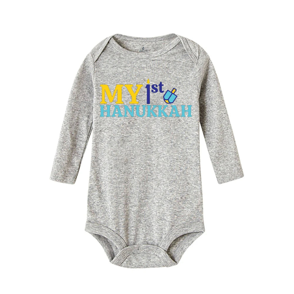 Newborn Onesie for Baby's First Hanukkah Celebration