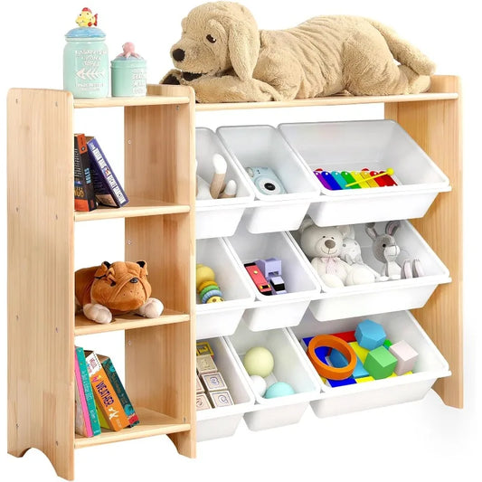 4-Tier Kids' Toy Storage Organizer Shelf