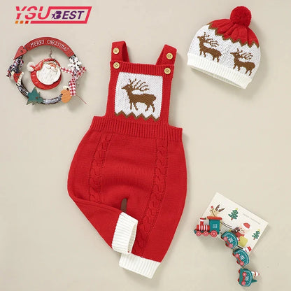 Infant Baby Christmas Holiday Rompers Onesies Overalls